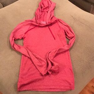 Michael Stars Red Pullover Hooded Top